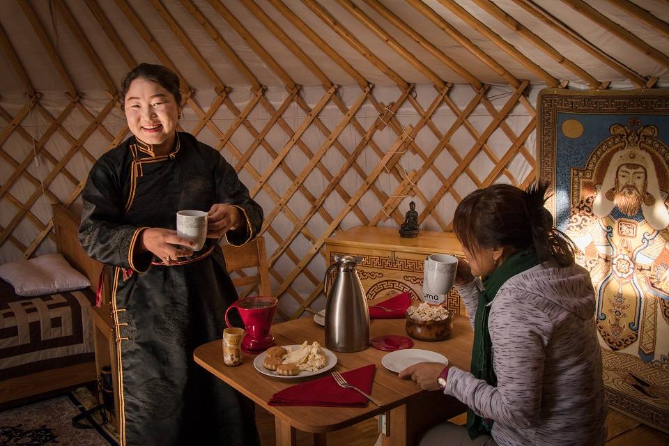 Local woman in Mongolia